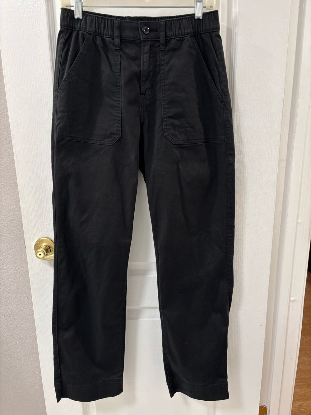 American Eagle Outfitters Black Pants Cotton Blend Stretch Rear Patch Pocket